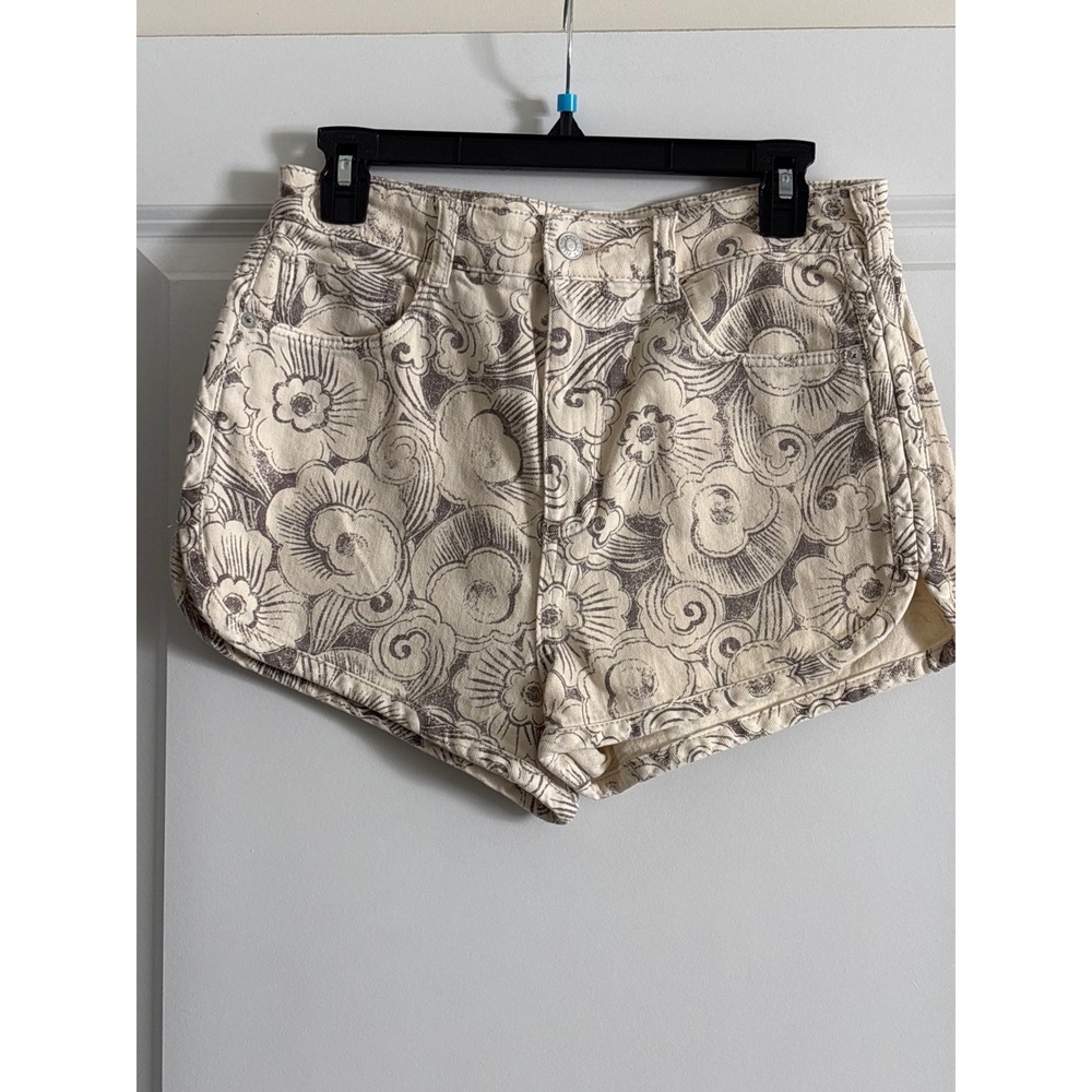 Pilcro Anthropologie‎ High Rise Dolphin Hem Floral Printed Shorts Size 28 - Picture 5 of 10